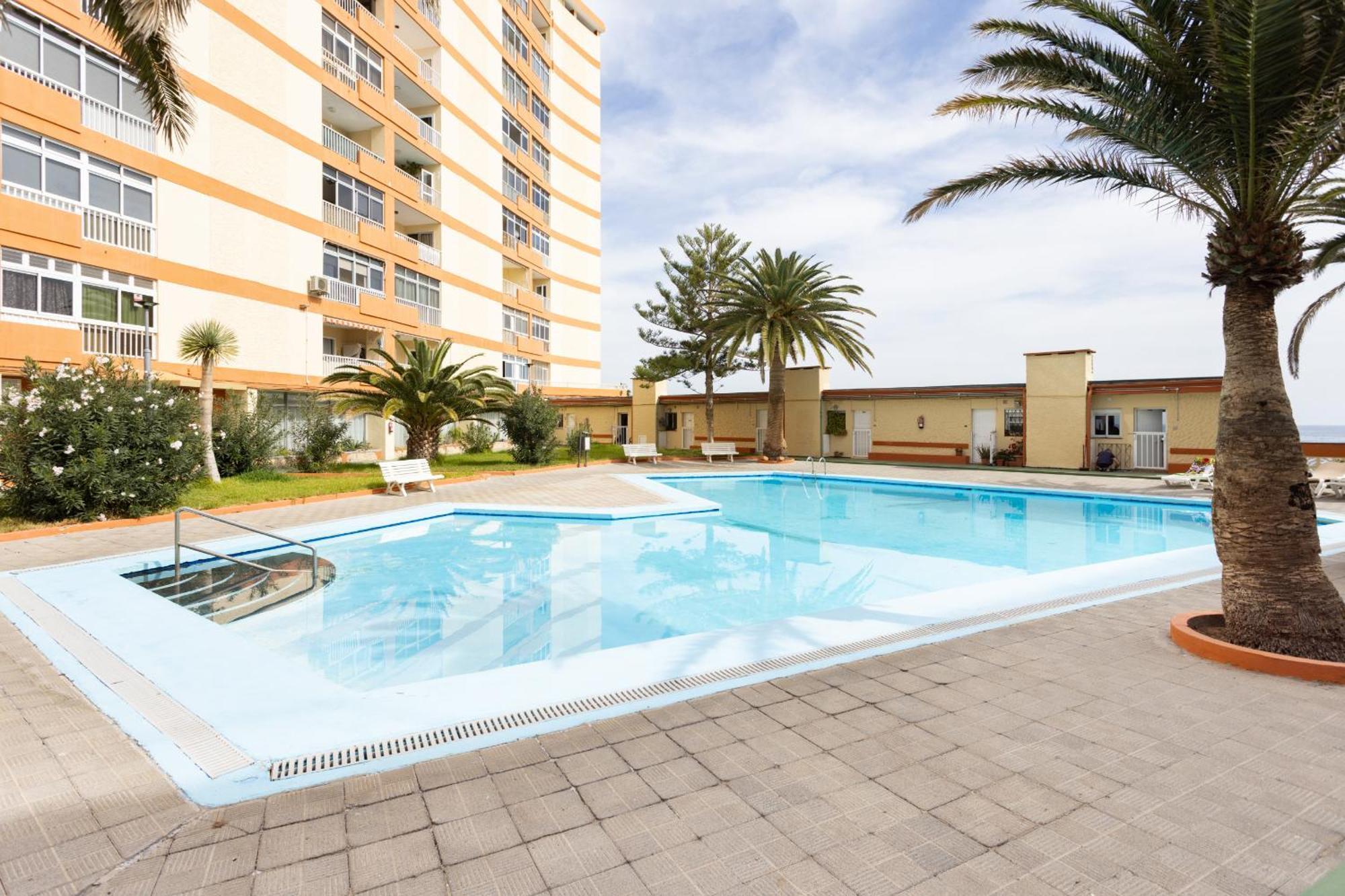Frontline Duplex Las Arenitas With Pool Candelaria Eksteriør bilde